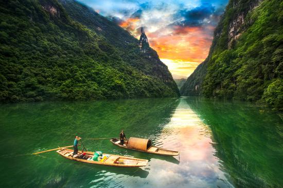 7月29日武隆芙蓉江景區(qū)重新開放,景色媲美 三峽